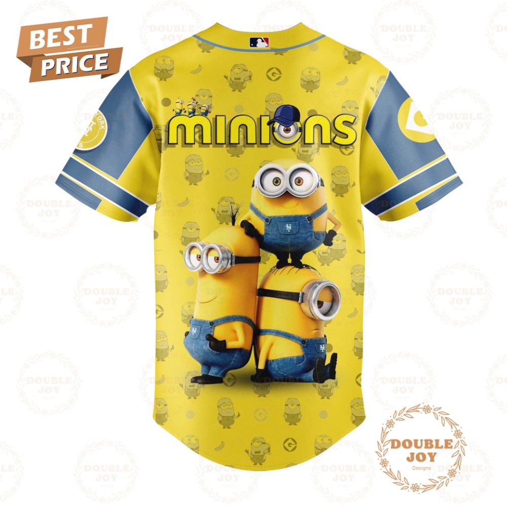 New York Mets Minions 2025 Limited Edition Baseball Jersey - Image 3