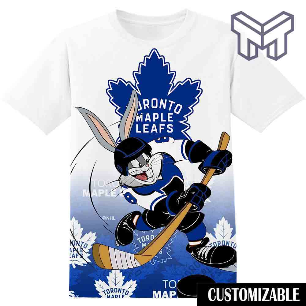 Nhl Toronto Maple Leafs Bugs Bunny 3D T-Shirt ,All Over 3D Printed Shirts - Image 2