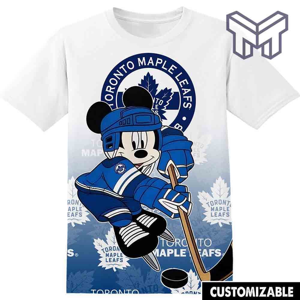 Nhl Toronto Maple Leafs Mickey 3D T-Shirt ,All Over 3D Printed Shirts
