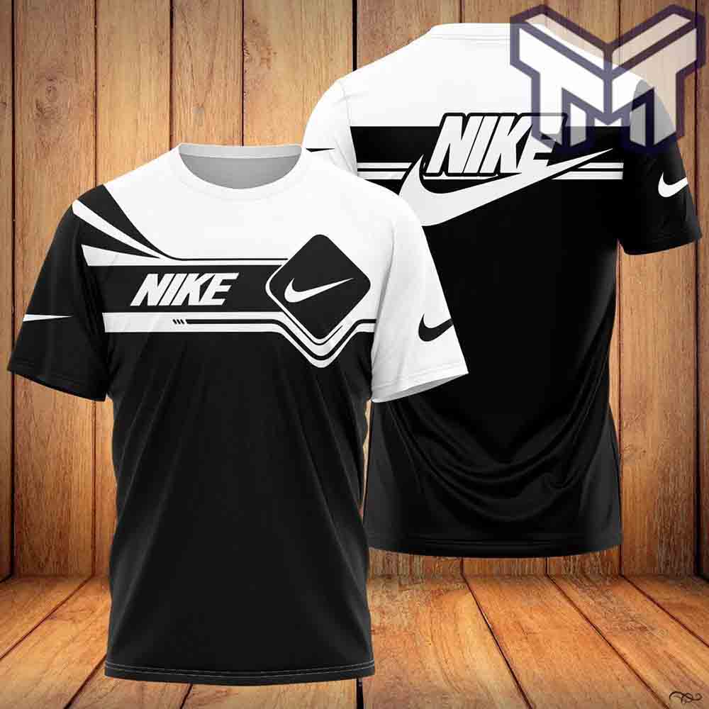 Nike T-Shirt, Nike Black White Luxury Brand Premium Outfit T-Shirt For Men Women