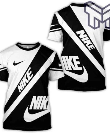 Nike T-Shirt, Nike Black White Luxury Brand T-Shirt Premium Outfit For Men Women