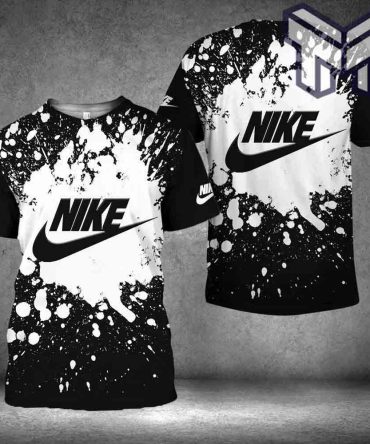 Nike T-Shirt, Nike Black White Painting Luxury Brand Premium T-Shirt Outfit For Men Women