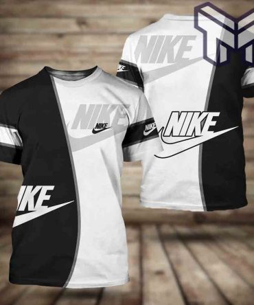 Nike T-Shirt, Nike New Black White Luxury Brand T-Shirt For Men Women