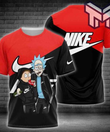 Nike T-Shirt, Nike Rick And Morty Premium Luxury Brand T-Shirt Outfit For Men Women