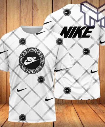 Nike T-Shirt, Nike White Pattern Premium Outfit Luxury Brand T-Shirt For Men Women