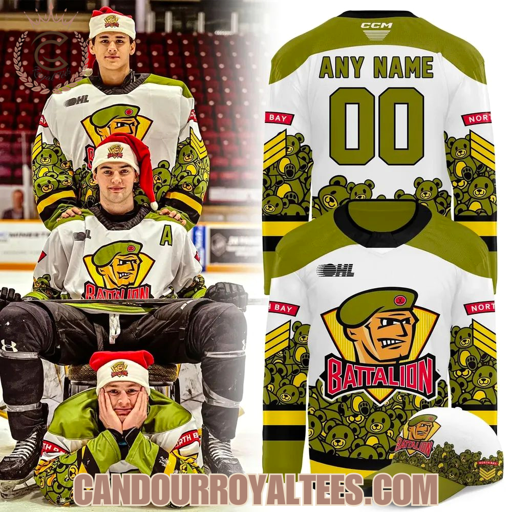 North Bay Battalion Teddy Bear Toos 2025 Jersey