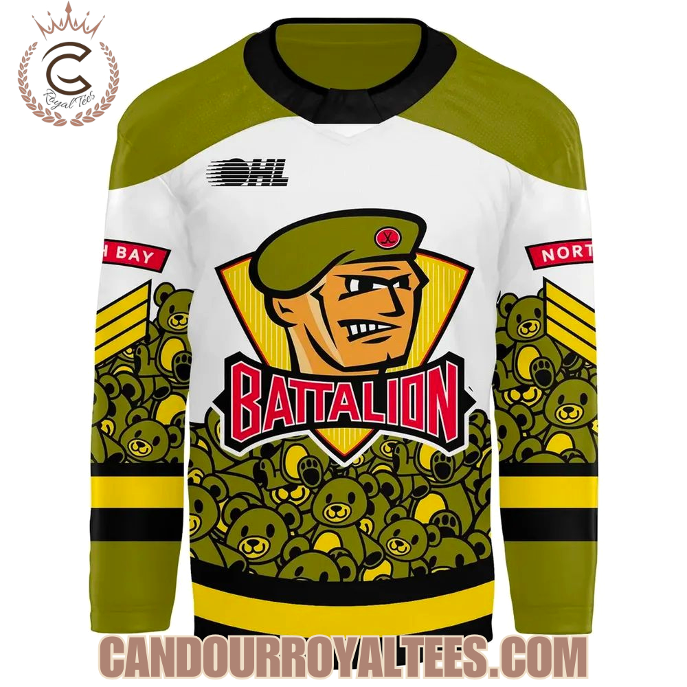 North Bay Battalion Teddy Bear Toos 2025 Jersey - Image 2