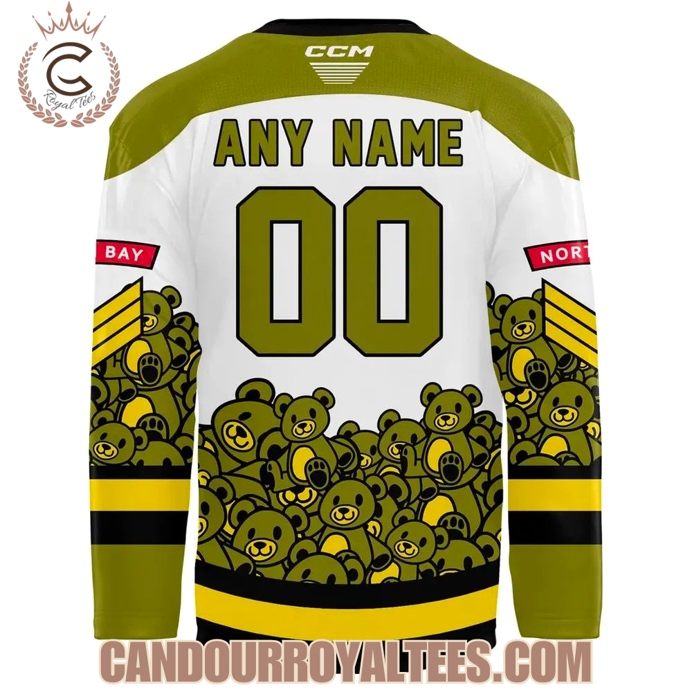 North Bay Battalion Teddy Bear Toos 2025 Jersey - Image 3
