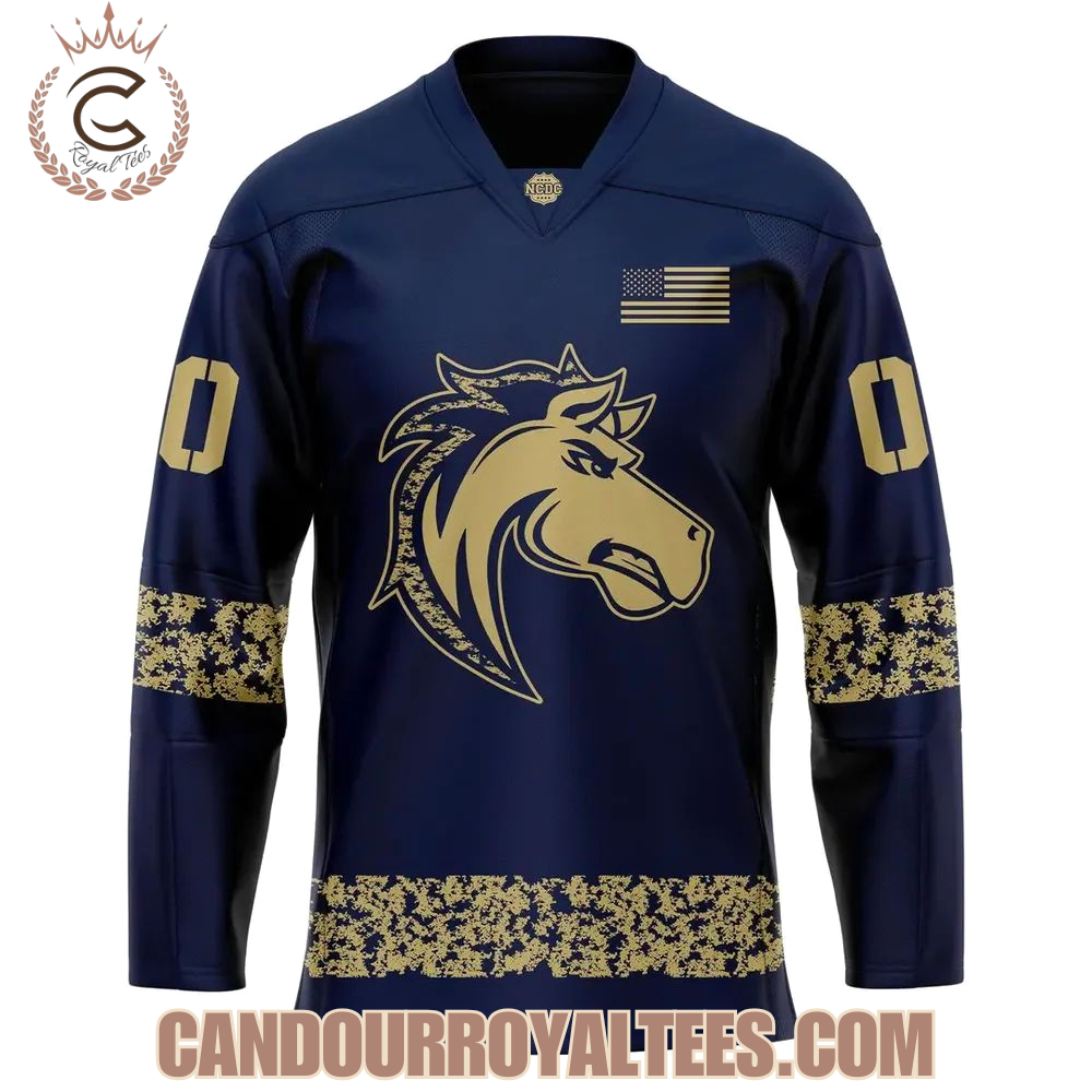 Ogden Mustangs Military Night Hockey Jersey 2025 - Image 2