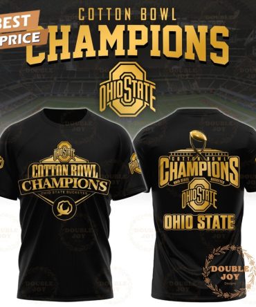 Ohio State Buckeyes Cotton Bowl Champions 2025 Gold Design T-Shirt, Hoodie