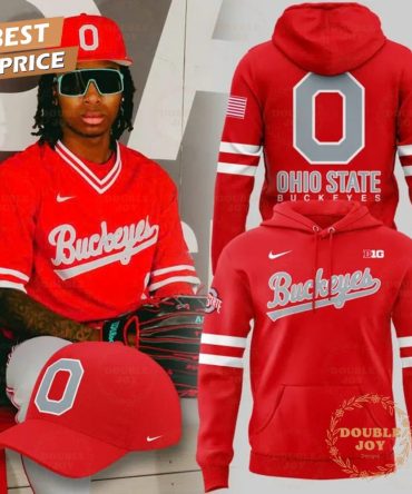 Ohio State Buckeyes Ncaa 2025 Special Bright Red Uniform Limited Edition Hoodie