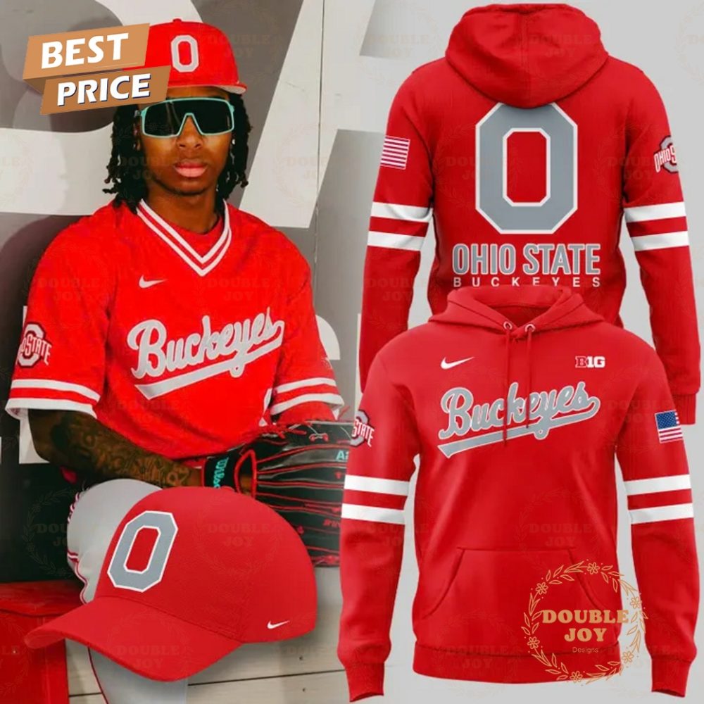 Ohio State Buckeyes Ncaa 2025 Special Bright Red Uniform Limited Edition Hoodie