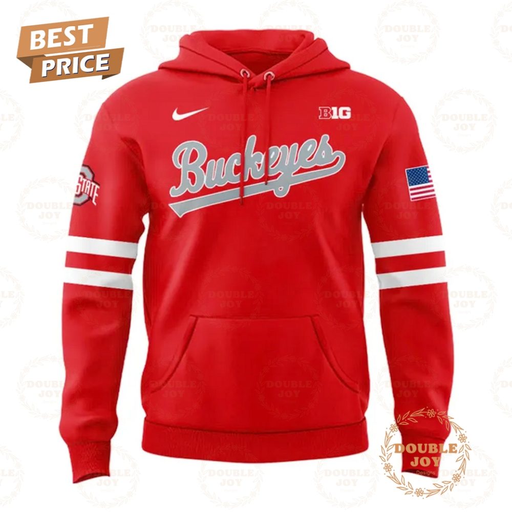 Ohio State Buckeyes Ncaa 2025 Special Bright Red Uniform Limited Edition Hoodie - Image 2