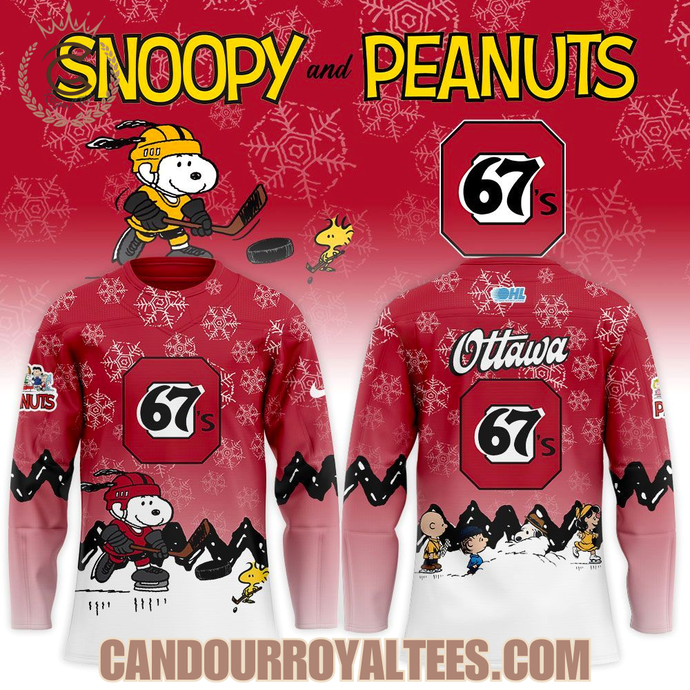 Ottawa 67'S Snoopy And Peanuts Hockey Jersey