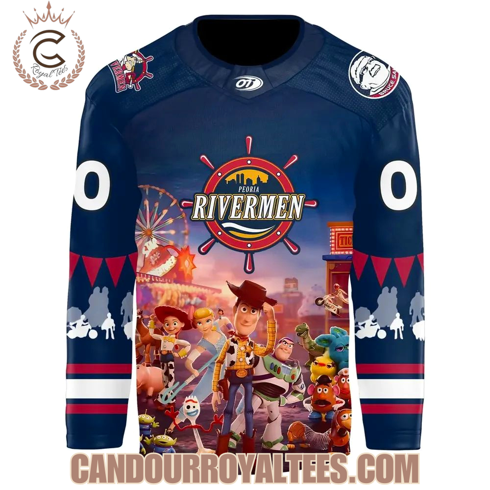 Peoria Rivermen Disney Jersey Night Hockey Jersey - Image 2