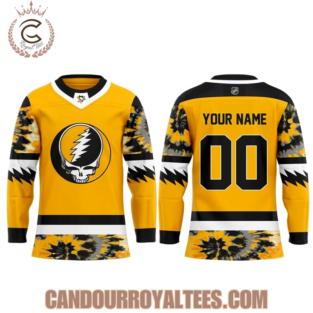 Pittsburgh Penguins Grateful Dead 2025 Hockey Jersey - Image 2