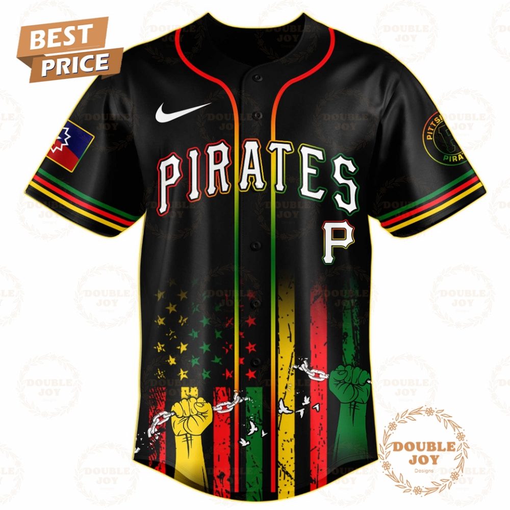 Pittsburgh Pirates Juneteenth Freedom Day 2025 Special Edition Baseball Jersey - Image 2
