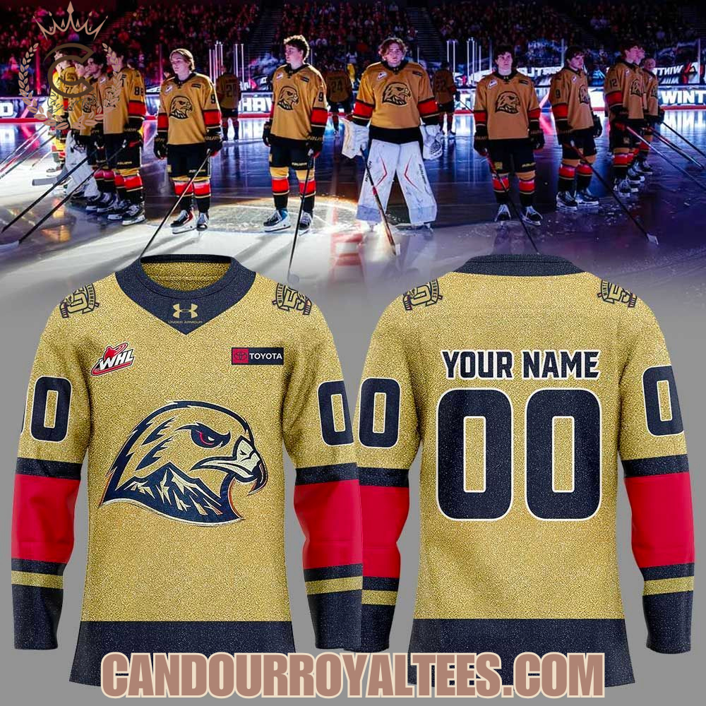 Portland Winterhawks 50Th Golden Uniform Jersey