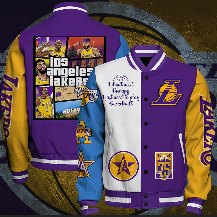 Nba Los Angeles Lakers Varsity Jacket, Baseball Jacket