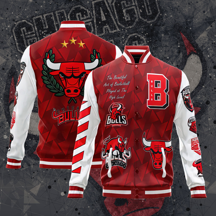 Nba Chicago Bulls Varsity Jacket, Baseball Jacket V1