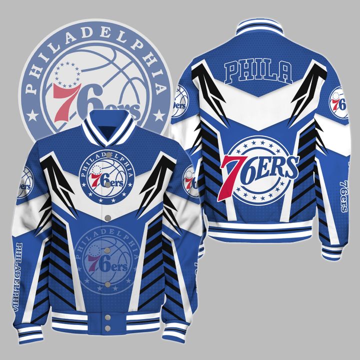 Nba Philadelphia 76Ers Varsity Jacket, Baseball Jacket V3