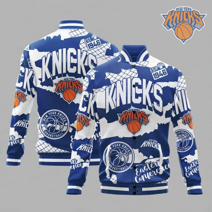 New York Knicks National Basketball Association Varsity Jacket, Baseball Jacket