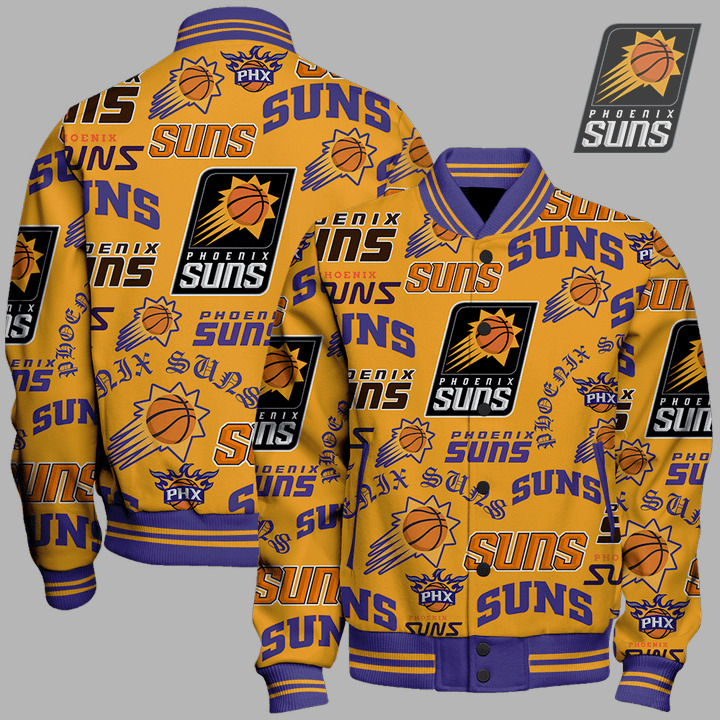 Phoenix Suns National Basketball Association Varsity Jacket, Baseball Jacket V2