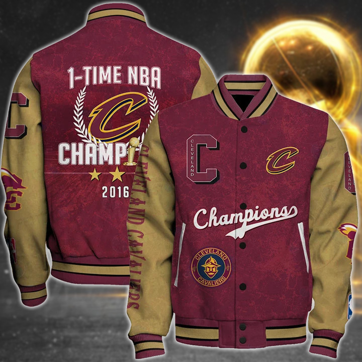 Nba Cleveland Cavaliers 1X Champions Print Varsity Jacket, Baseball Jacket