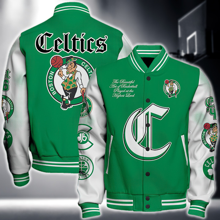 Nba Boston Celtics National Basketball Association Varsity Jacket, Baseball Jacket