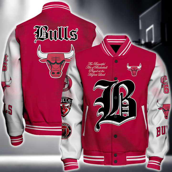 Nba Chicago Bulls National Basketball Association Varsity Jacket, Baseball Jacket V2