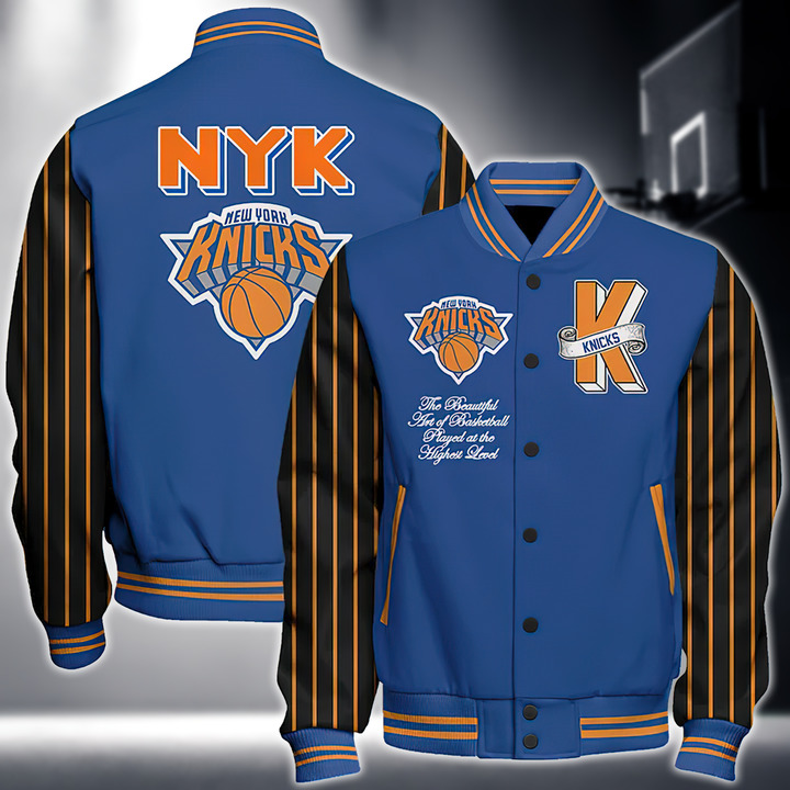 Nba New York Knicks National Basketball Association Varsity Jacket, Baseball Jacket