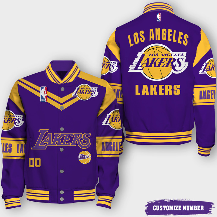 Nba Los Angeles Lakers Classic V2 Varsity Jacket, Baseball Jacket