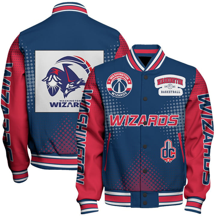 Washington Wizards Nba Varsity Jacket, Baseball Jacket