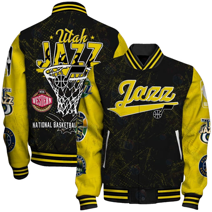 Utah Jazz - National Basketball Association Logo Varsity Jacket, Baseball Jacket