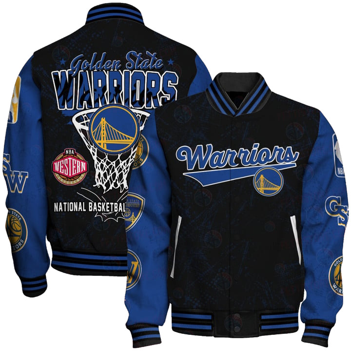 Golden State Warriors - Nba National Basketball Association Varsity Jacket, Baseball Jacket Sfat