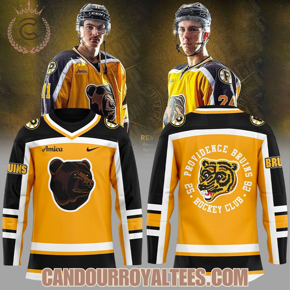 Providence Bruins Reverse Retro Pooh Bear Uniform 2025 Hockey Jersey