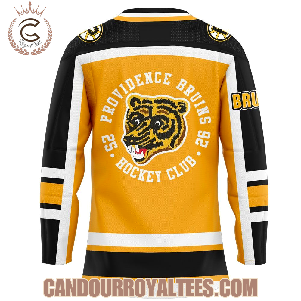 Providence Bruins Reverse Retro Pooh Bear Uniform 2025 Hockey Jersey - Image 3