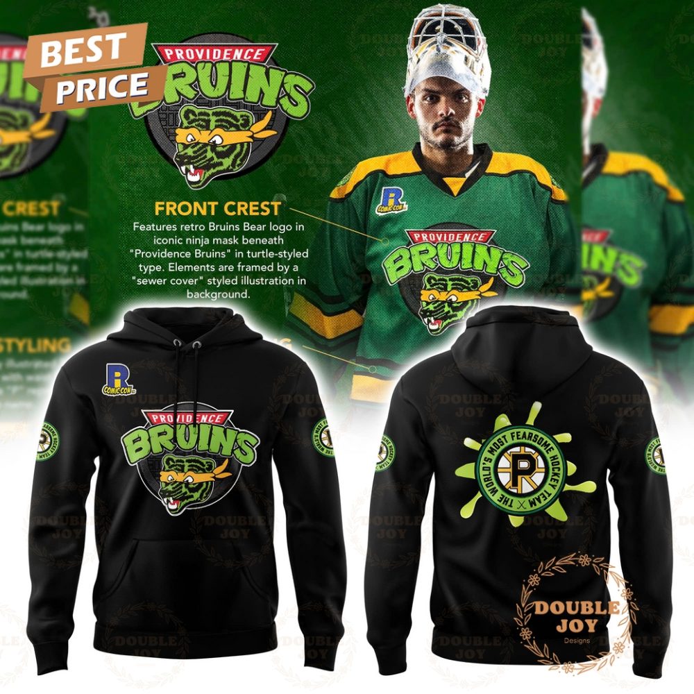 Providence Bruins Turtle Powered Ri Comic Con Weekend Hoodie