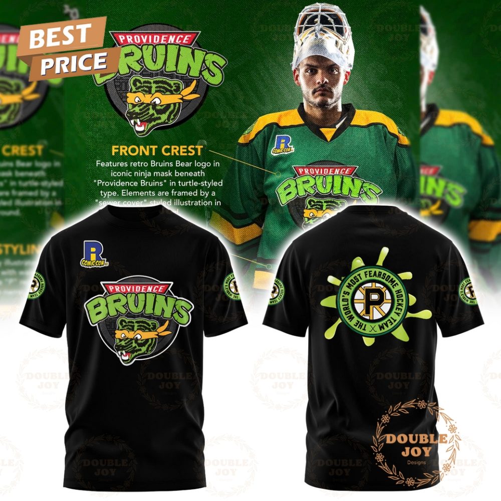 Providence Bruins Turtle Powered Ri Comic Con Weekend Hoodie - Image 2