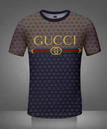 Gucci Shirt, Gucci Brown Navy Luxury Brand Premium T-Shirt Outfit For Men Women