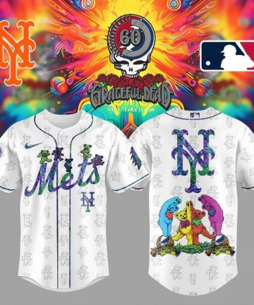 New York Mets Memory Grateful Dead 60Th Anniversary 2025 Baseball Jersey