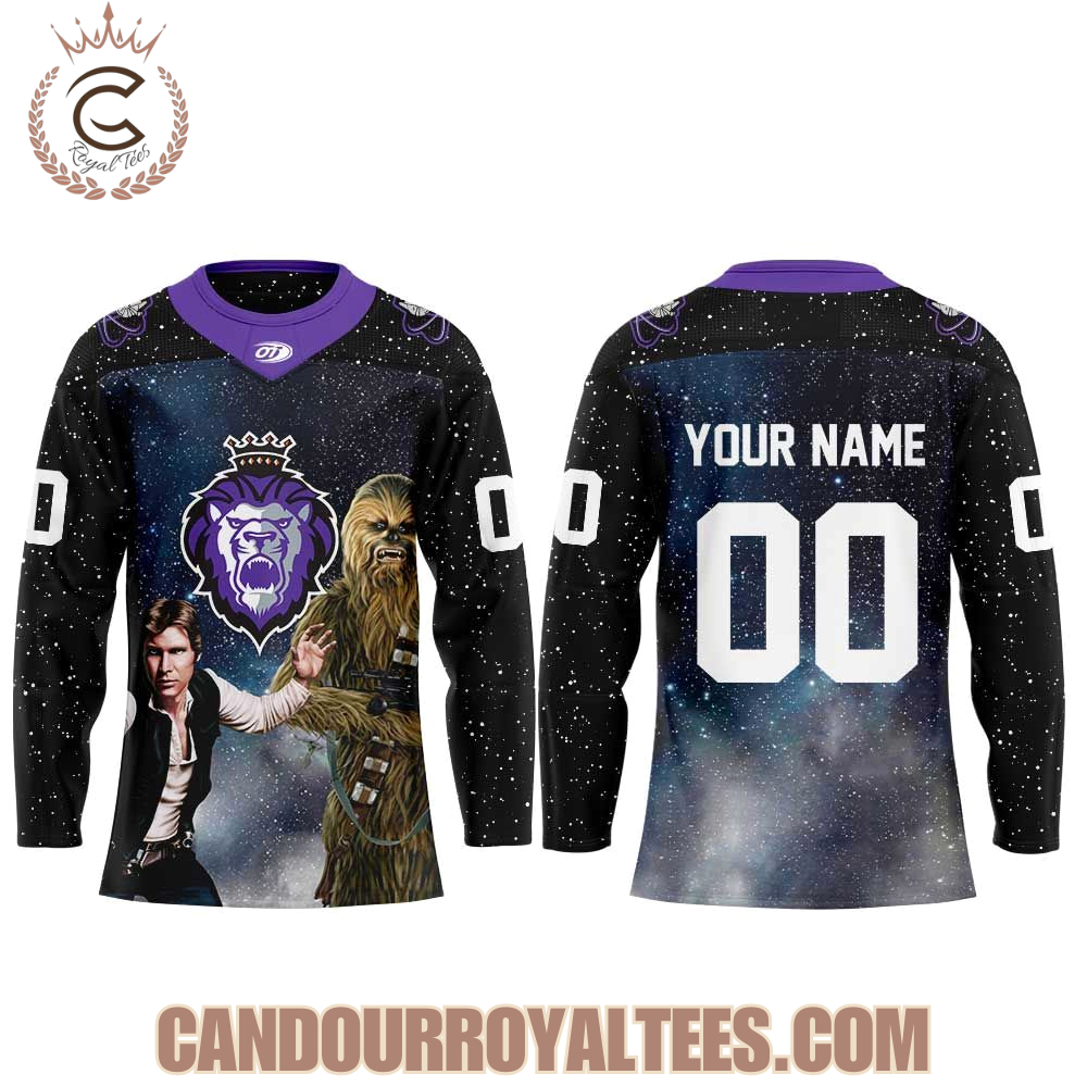 Reading Royals Han And Chewy Star Wars Night Hockey Jersey - Image 2