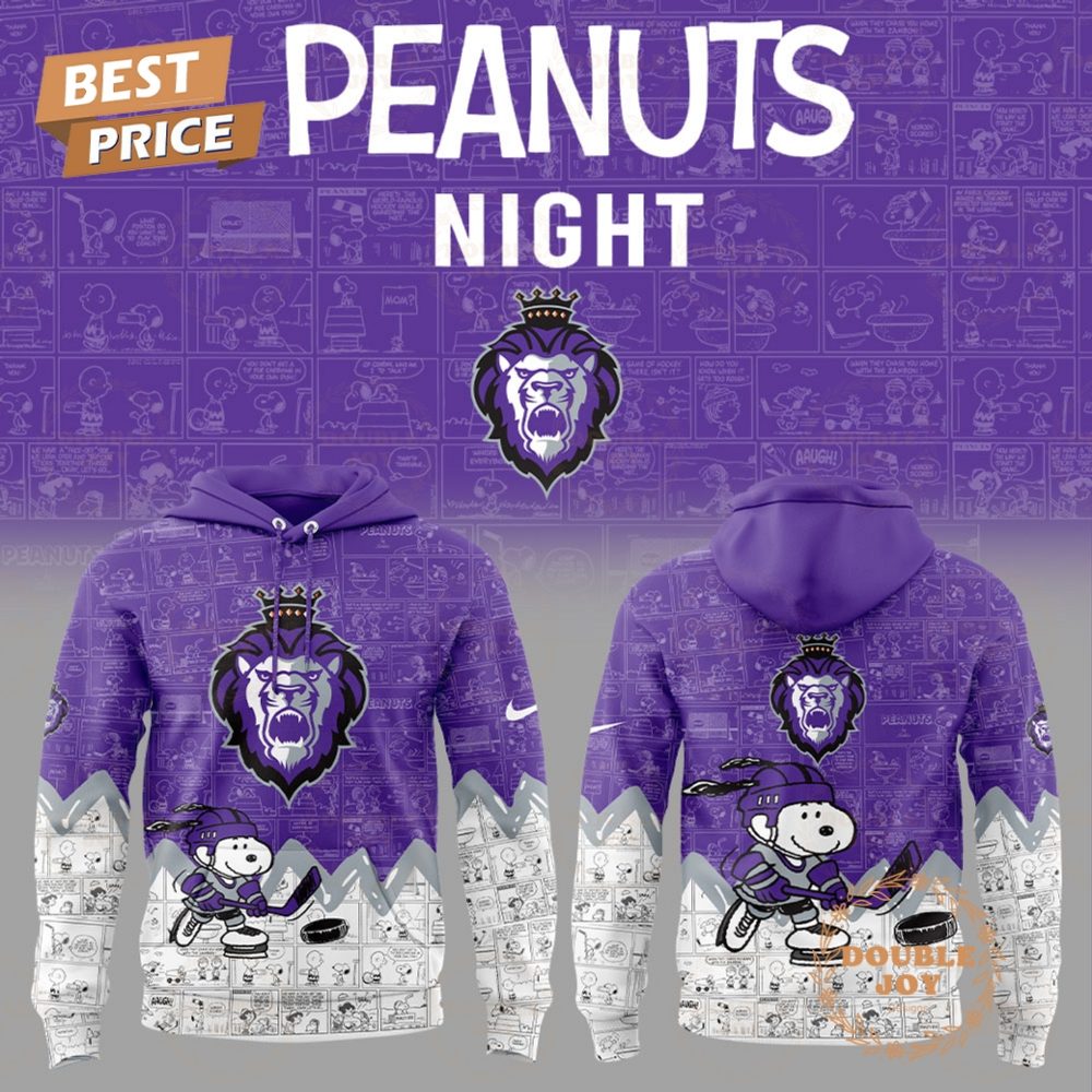 Reading Royals Peanuts Night 2025 75Th Anniversary Hoodie