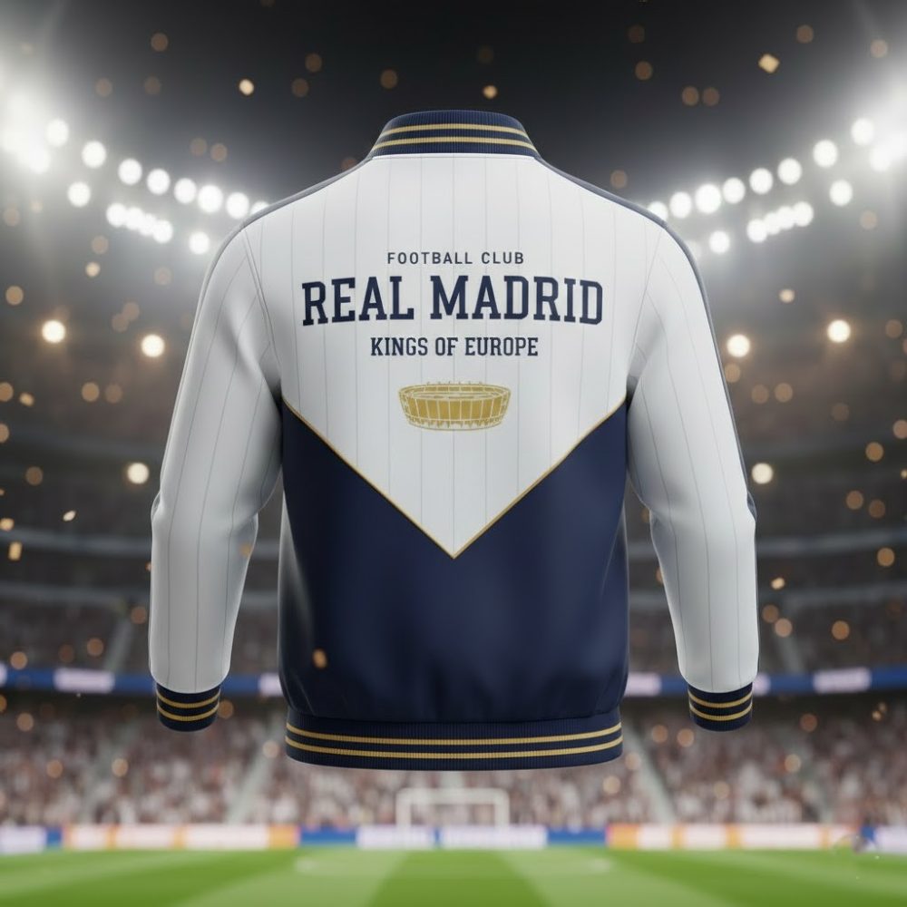 Real Madrid Varsity Track Jacket – The Ultimate Symbol Of Galactic Excellence And Heritage - Image 2