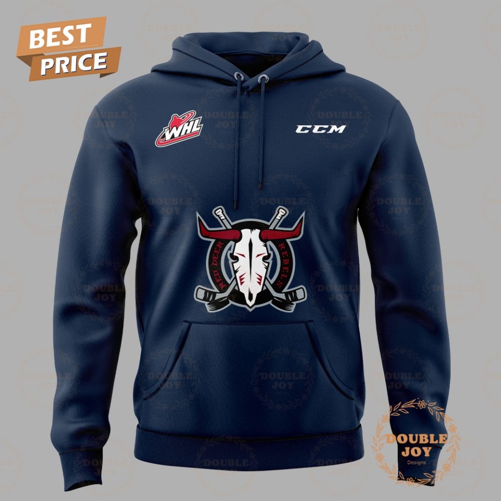 Red Deer Rebels 2025 Limited Edition Hoodie - Blue - Image 2