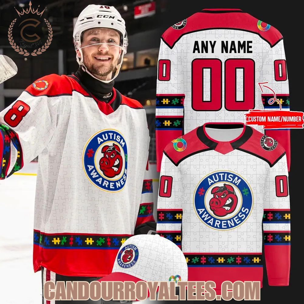 Rockford Icehogs 2026 Autism Awareness Hockey Jersey
