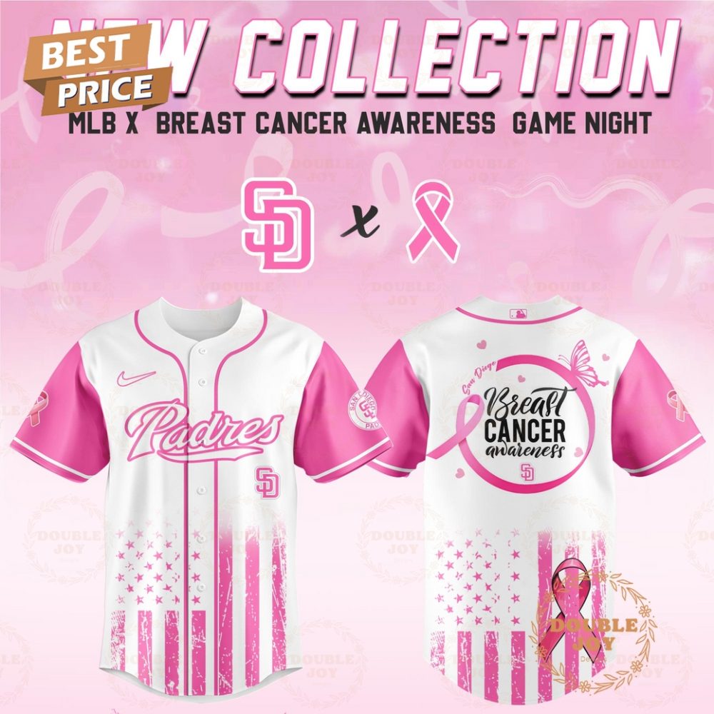 San Diego Padres 2025 Breast Cancer Awareness Game Night Special Edition Baseball Jersey
