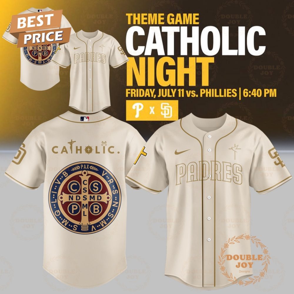 San Diego Padres Catholic Night Baseball Jersey