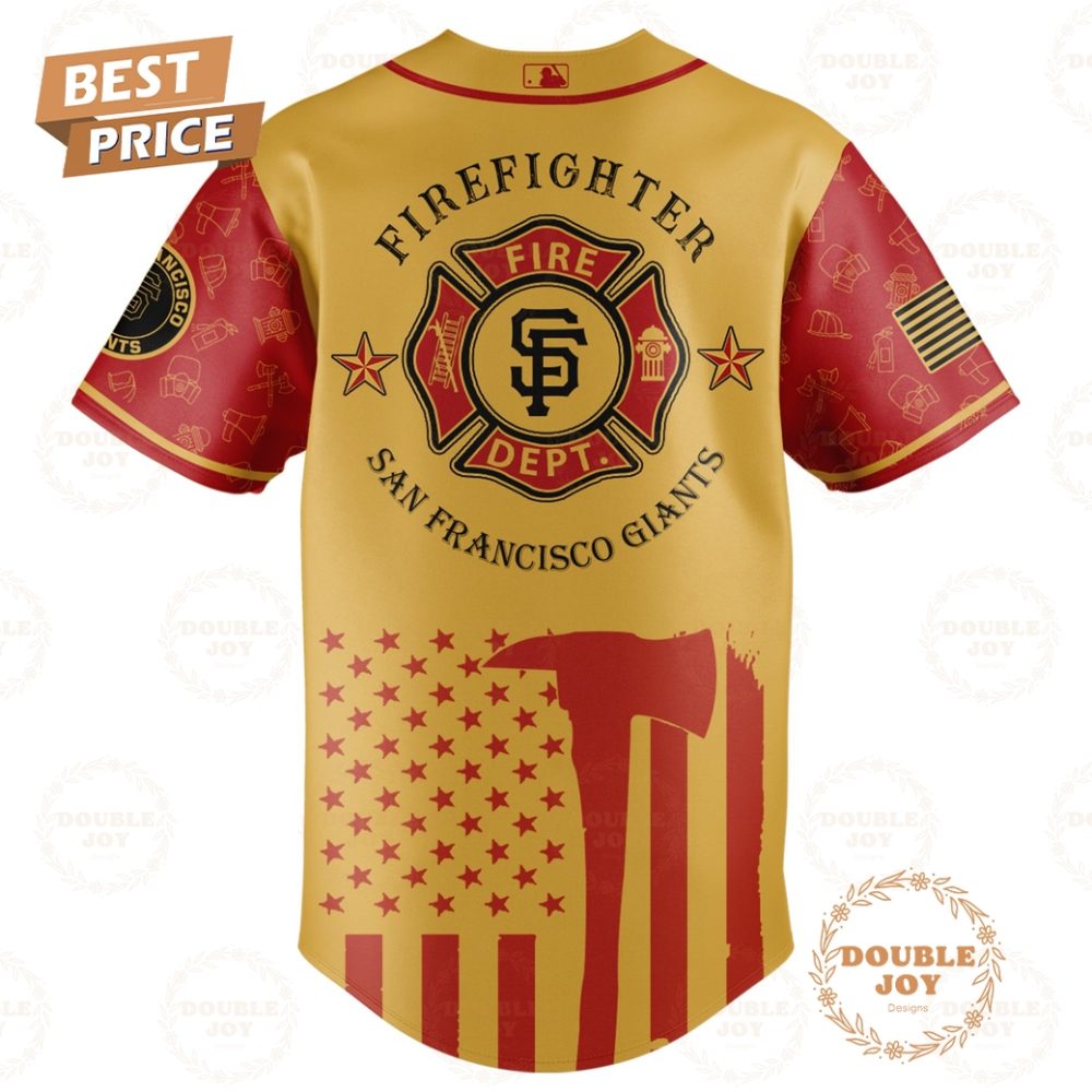 San Francisco Giants Firefighter Appreciation Night 2025 Limited Edition Baseball Jersey - Image 3