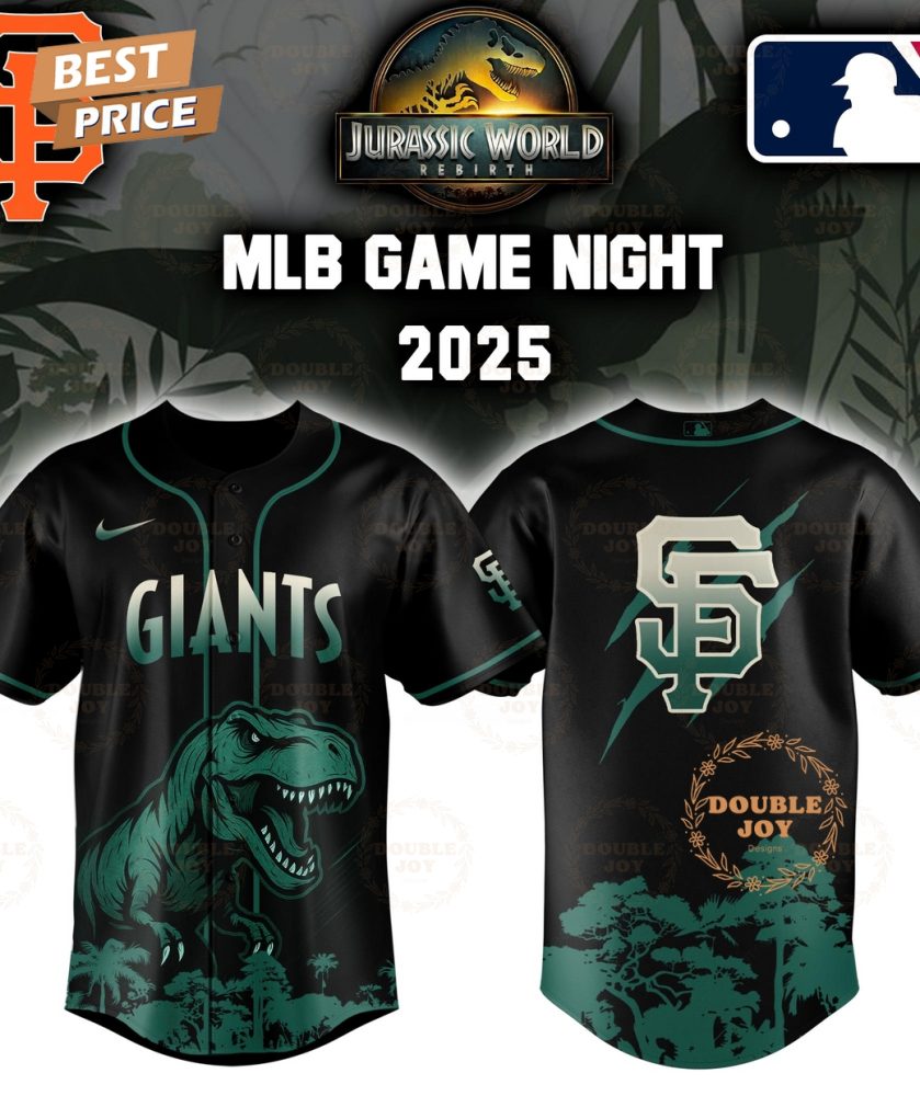 San Francisco Giants Jurassic World Rebirth Game Night 2025 Special Edition Baseball Jersey